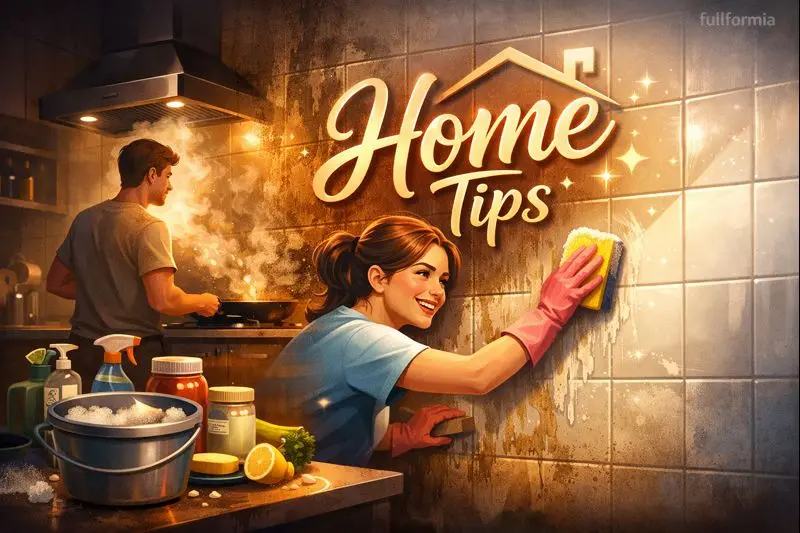 Home Tips for Cleaning Greasy Kitchen Walls Easily